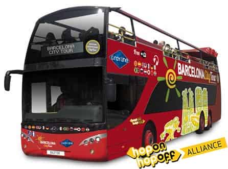 Red bus tour Barcelona